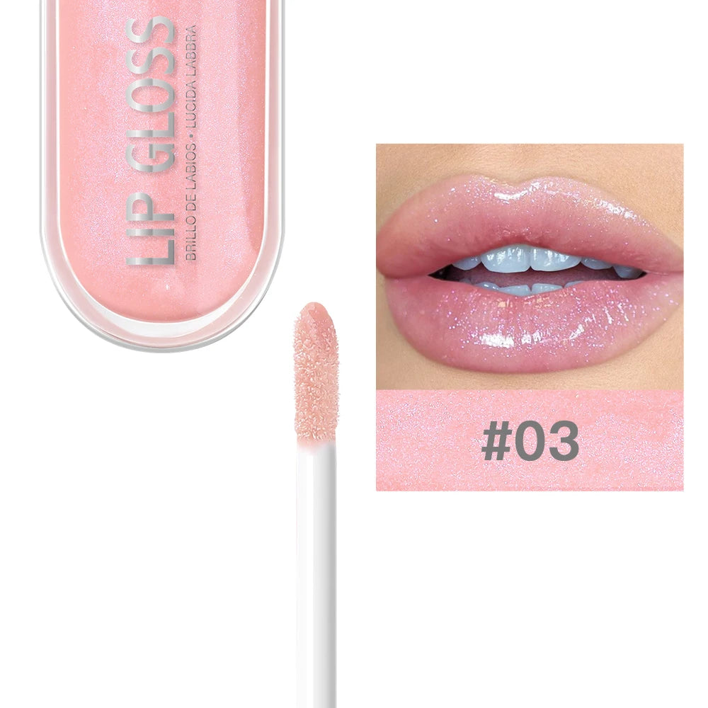 12 Colors Glitter Lip Gloss – Long-Lasting Diamond Pearlescent Metallic Liquid Lipstick