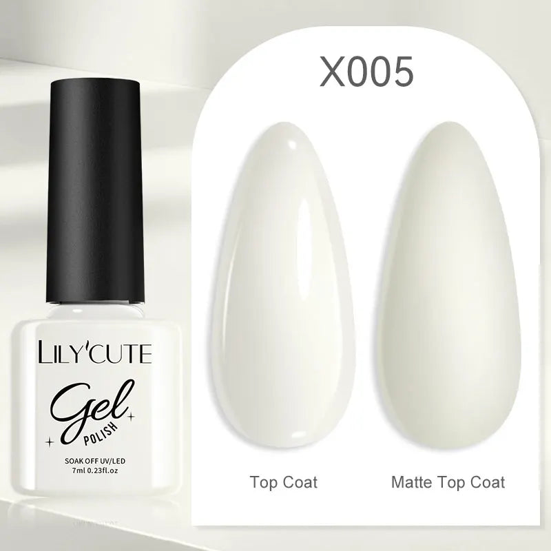 7ml Nail Gel Polish – 125 Solid Colors, Soak-Off UV LED Semi-Permanent Gel for Manicure