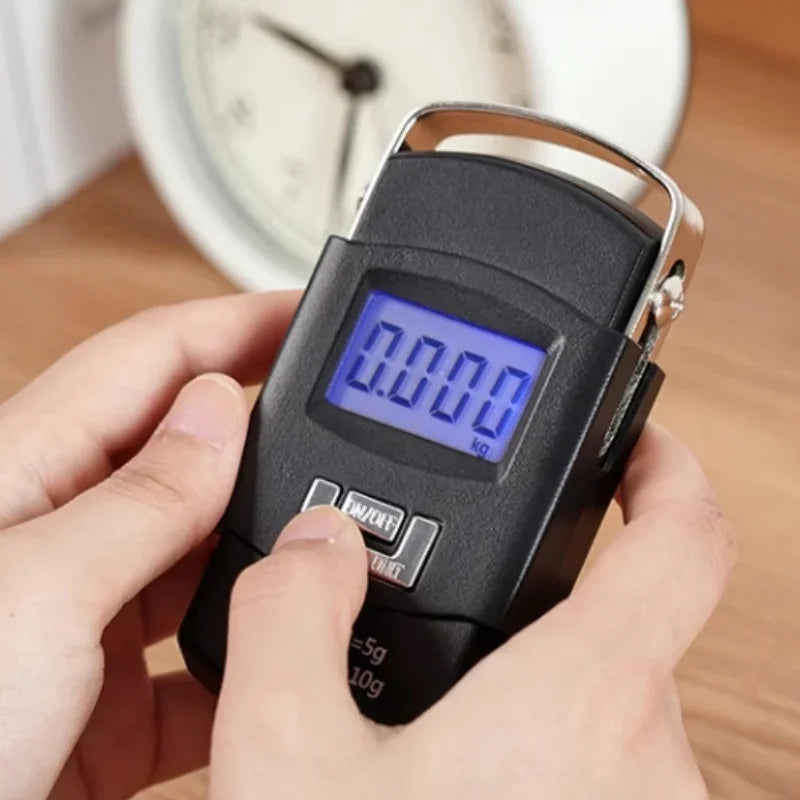 55kg/10g Digital Hanging Scale – Portable Electronic Hook Scale with LED Display and Multi-Unit Conversion