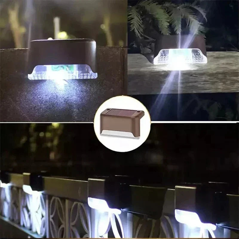 Solar LED Deck Lights – Waterproof Outdoor Step Lamps for Patio, Garden, and Stairs (1/4/8/12 pcs)
