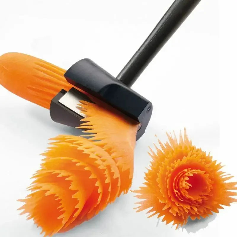 Spiral Vegetable Cutter and Carrot Shredder – Multi-Purpose Fruit Peeler and Decorative Carving Tool