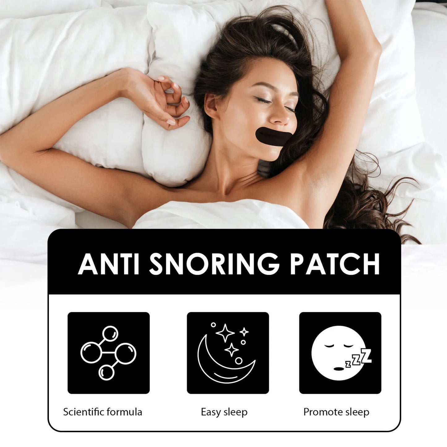 60PCS Mouth Tape for Sleeping – Gentle Mouth Strips to Prevent Snoring and Encourage Nose Breathing at Night