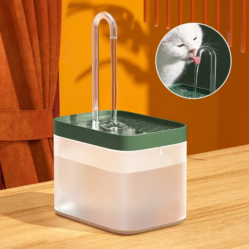 Ultra-Quiet 1.5L Smart Pet Water Fountain – Automatic Cat & Dog Water Dispenser with Burnout Protection Pump