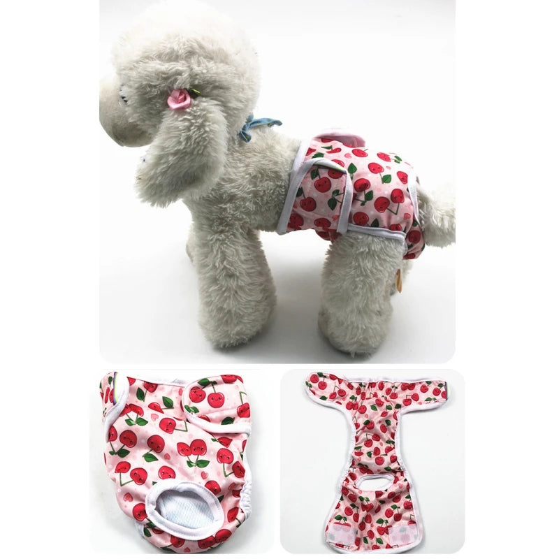 Washable Female Dog Diaper – Reusable Anti-Nuisance Menstrual Pants with Adjustable Velcro & Waterproof Fabric