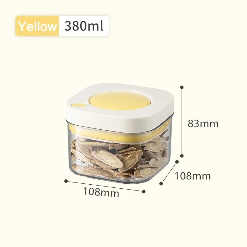 Vacuum Sealed Food Storage Container – Airtight Plastic Box for Grains, Coffee, and Kitchen Organization