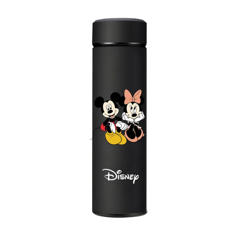 500ml Disney Mickey & Minnie Stainless Steel Thermos Cup – Double-Layer Tea Separation Bottle for Kids and Adults, 6–12 Hour Insulation