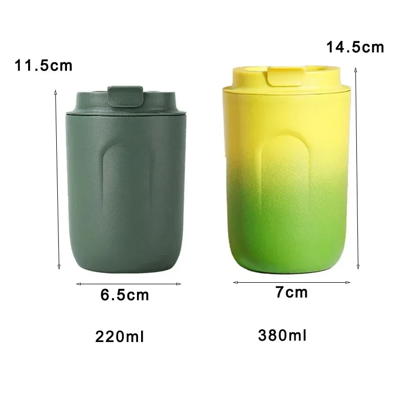 316 Stainless Steel Thermal Coffee Mug – Leakproof Vacuum Flask Tuambler, Double Wall Insulated Travel Drinkware (220ml)