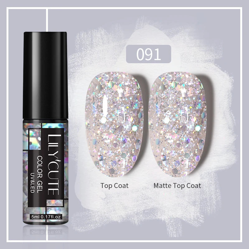7ml Metallic Chrome Silver Mirror Effect Gel – Super Bright Line Art & French Tip Nail Painting Gel Polish