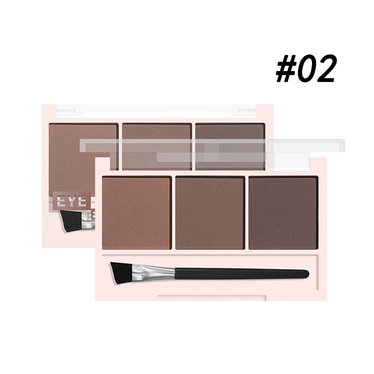 3-Color Brow Powder Set with Brush – Long-Lasting, Natural Definition for Fuller, Sculpted Brows