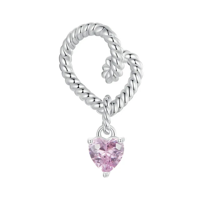 Sterling Silver Spiritual Heart Infinity Charm Bead – Fits Charm Bracelets, Lucky Symbol Jewelry for Women