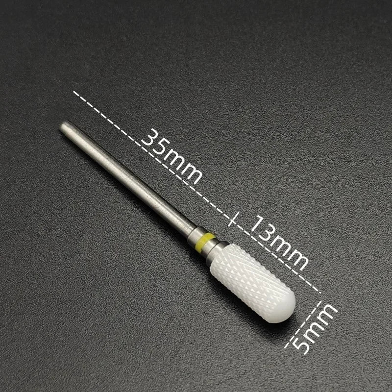 Ceramic Nail Drill Bit – 3/32" Carbide Milling Cutter for Electric Nail Drill, Manicure, Pedicure & Callus Care