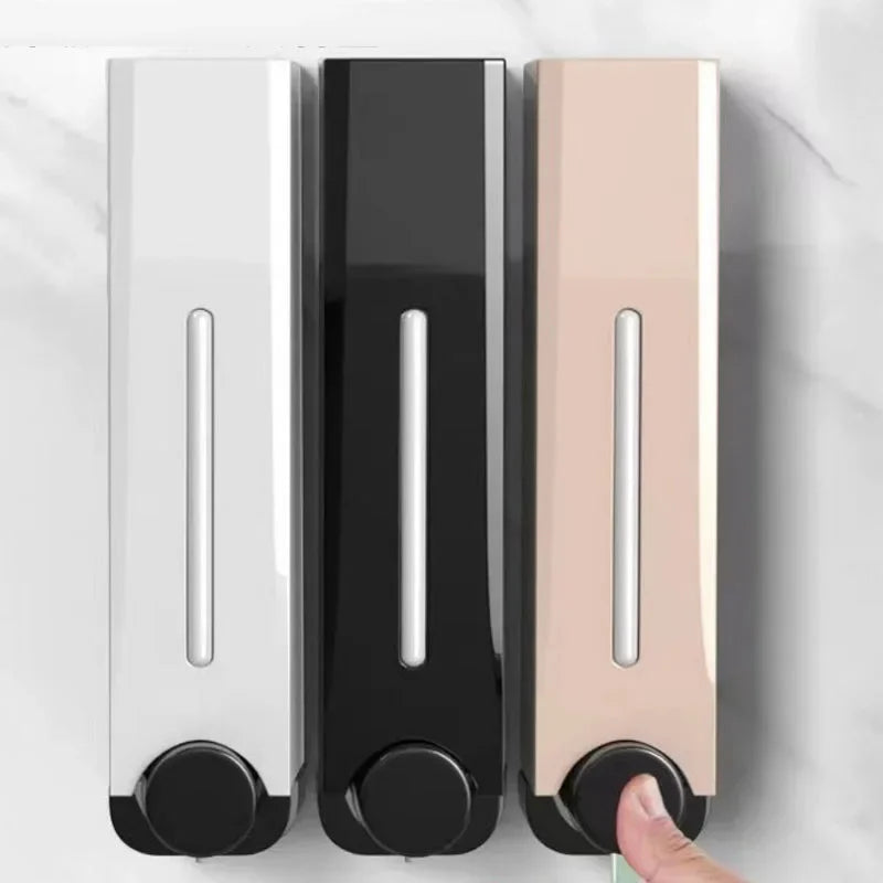 500ML Wall-Mounted Soap Dispenser – Modern Press-Type Shower Gel and Detergent Dispenser for Bathroom