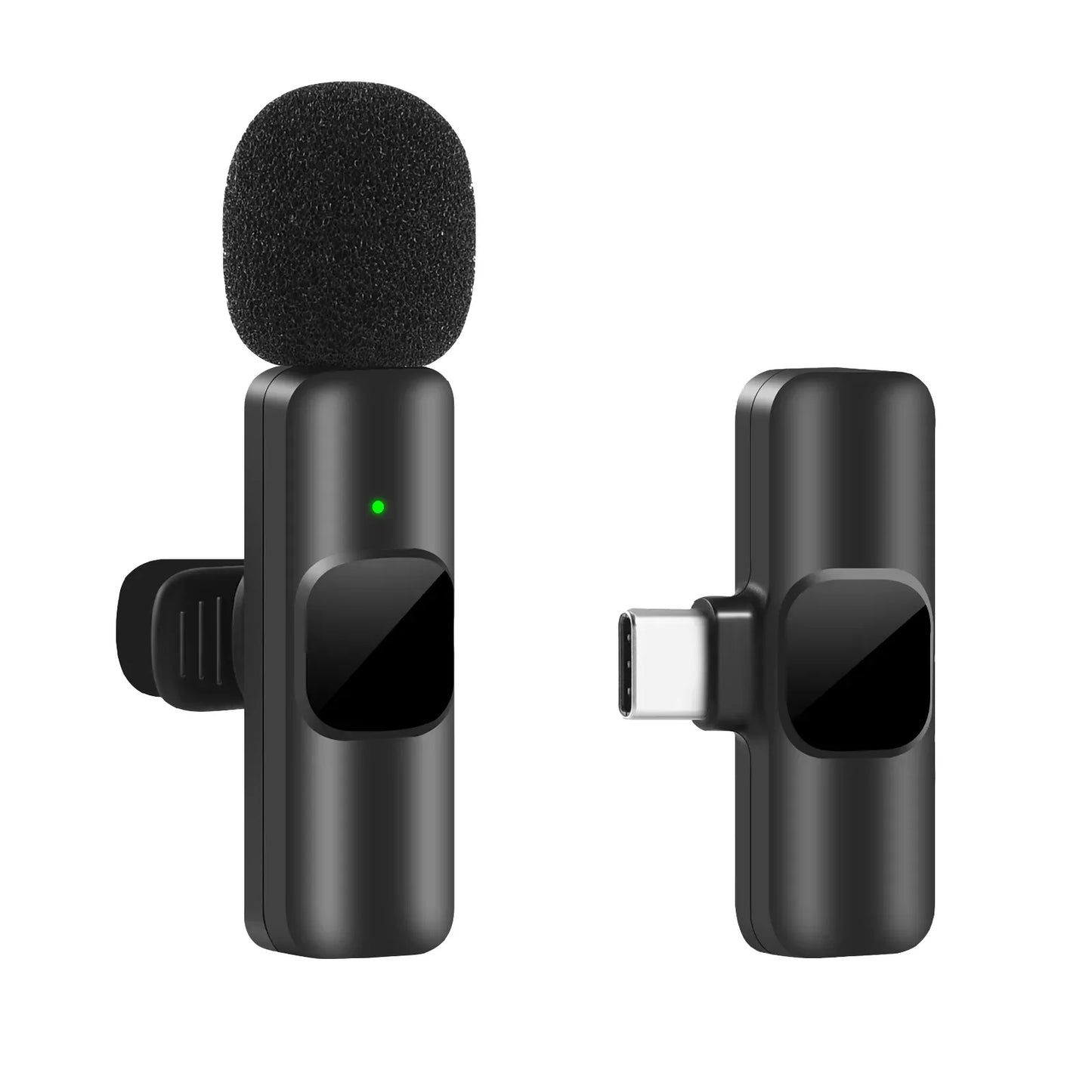Wireless Lavalier Microphone – Portable Clip-On Mini Mic for iPhone & Android, Real-Time Audio Sync for Streaming, Vlogging & Recording
