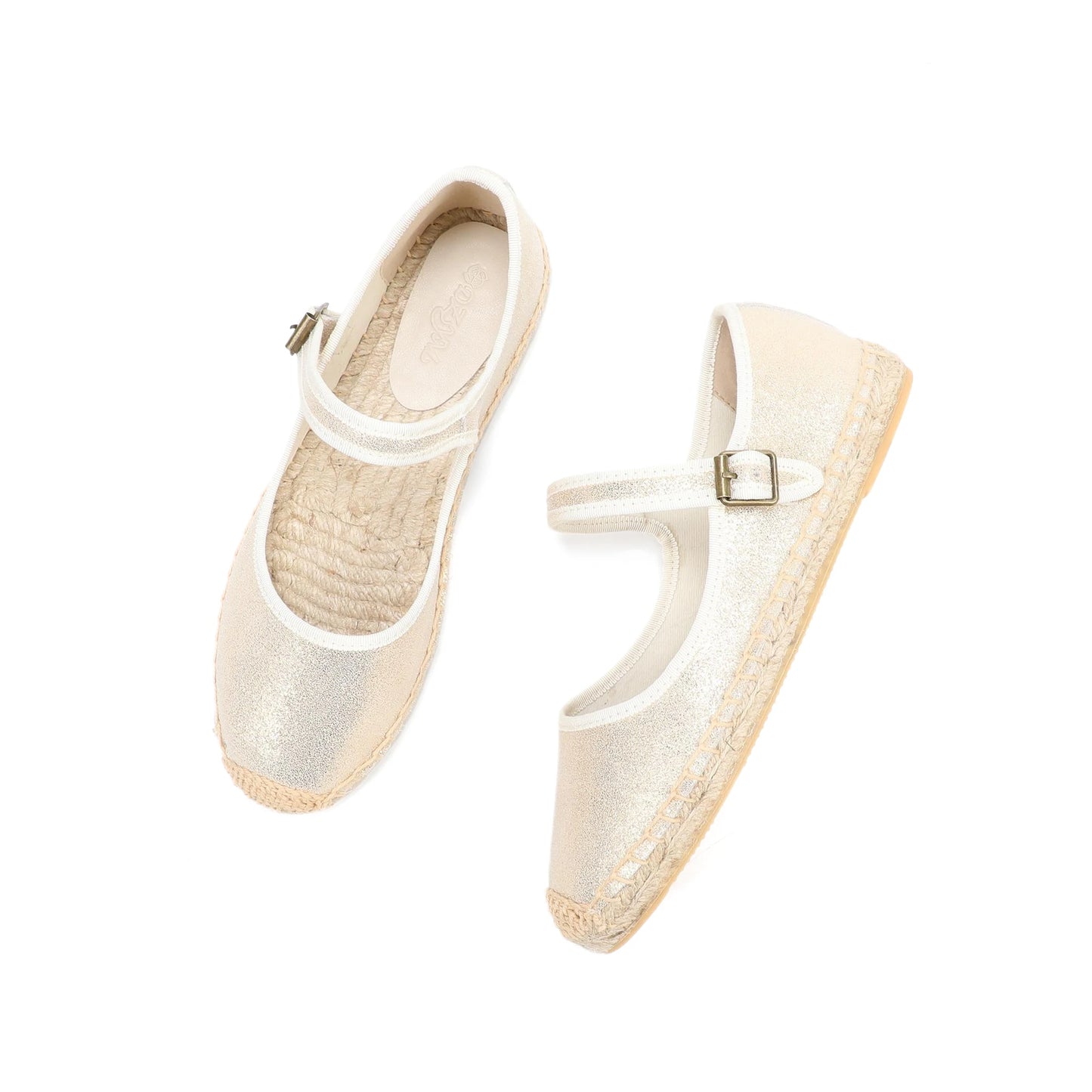 Breathable Canvas Mary Jane Espadrille Flats – Women's Loafers with Buckle Strap for Spring & Autumn