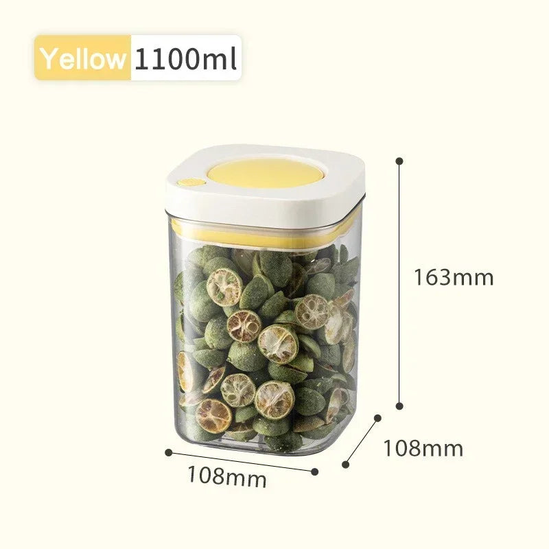 Vacuum Sealed Food Storage Container – Airtight Plastic Box for Grains, Coffee, and Kitchen Organization