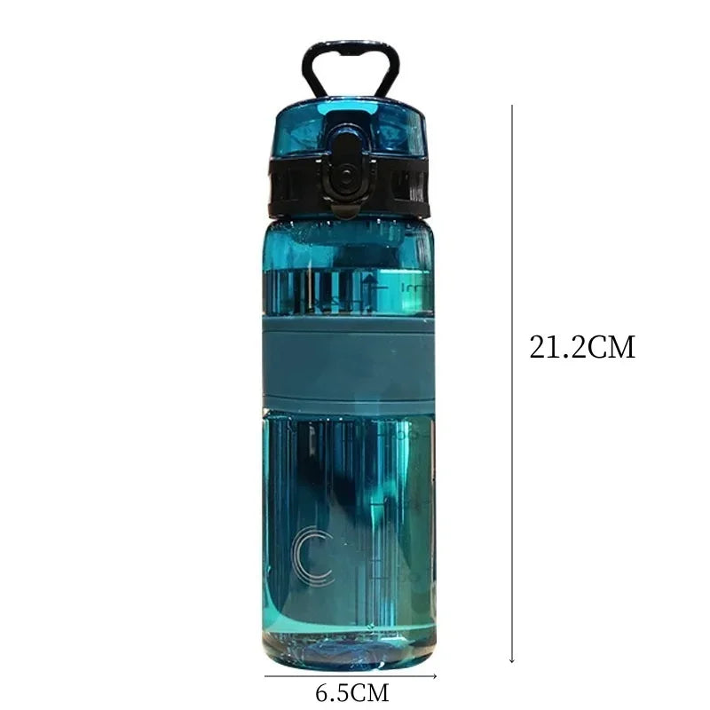 500ML Portable Sport Water Bottle – Large Capacity Plastic Travel Mug with Handle for Hiking, Office, and Daily Use