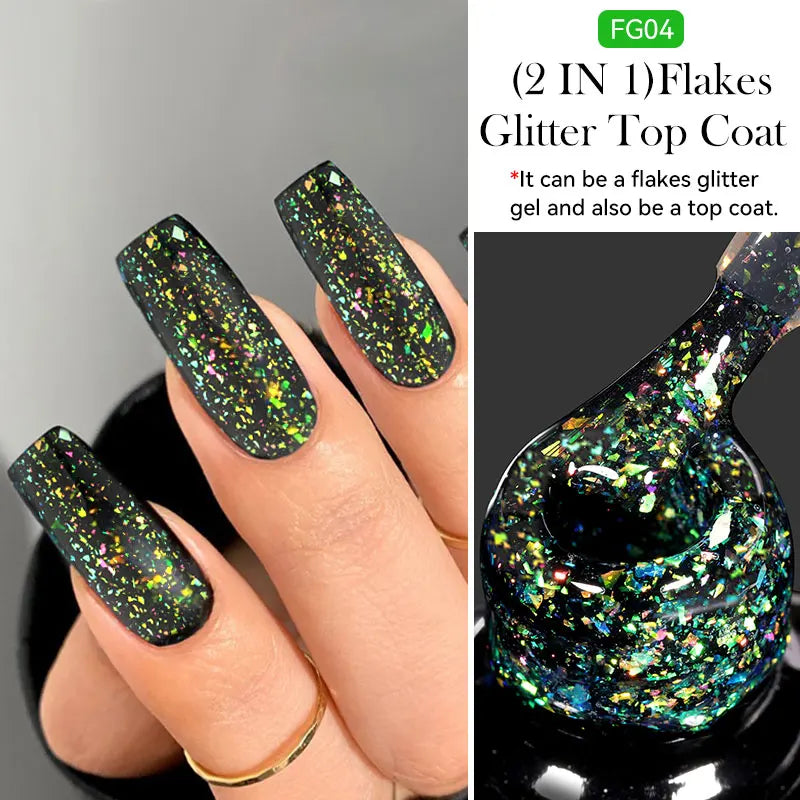 7ml Dynamic Reflective Cat Eye Magnetic Gel – Glitter Soak-Off Nail Polish with 3D Magnet Effect
