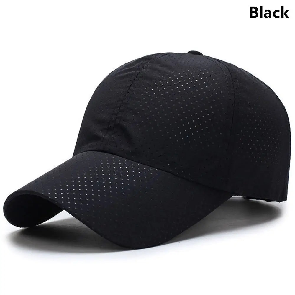 Unisex Quick-Drying Mesh Baseball Cap – Breathable Sun Protection Hat for Summer Travel and Sports