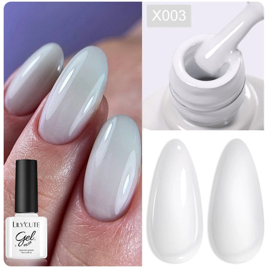 7ml Nail Gel Polish – 125 Solid Colors, Soak-Off UV LED Semi-Permanent Gel for Manicure