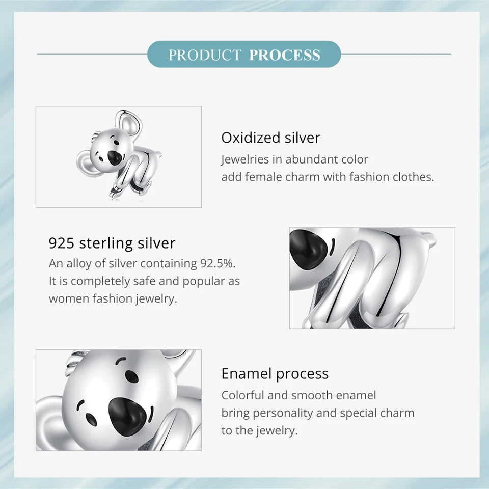 Sterling Silver Dog Charm Bead – Poodle & Dachshund Pendant for Charm Bracelets, DIY Jewelry for Women