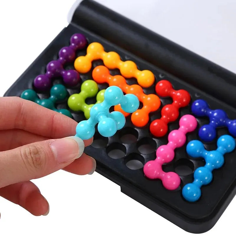 3D Pyramid Beads Logic Puzzle – 120 Challenge Brain Teaser Montessori IQ Toy for Kids & Teens