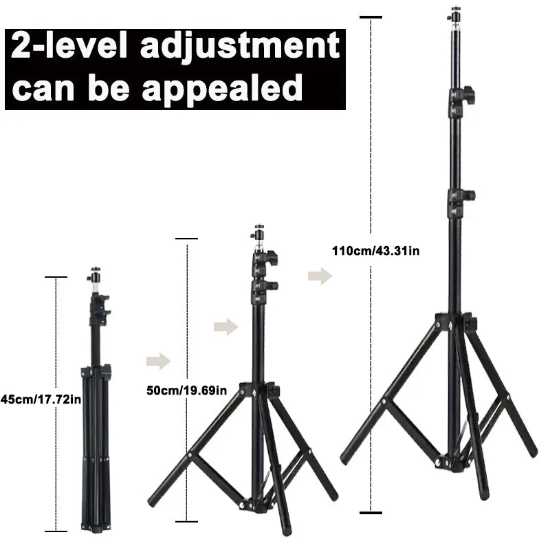 110cm Universal Adjustable Tripod Stand – Portable Projector Bracket Mount for Mini and Compact Projectors like HY300 Pro and HY320