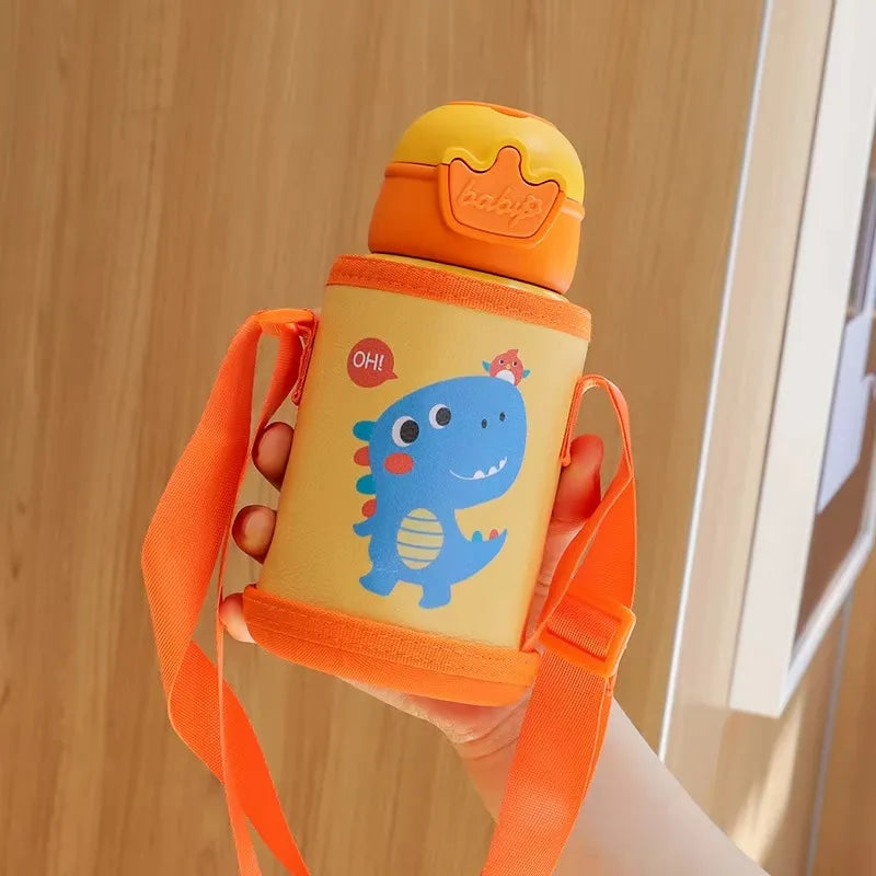 500ml Kids Unicorn Thermos Bottle – Cute Stainless Steel Thermal Water Cup with Straw for School & Travel