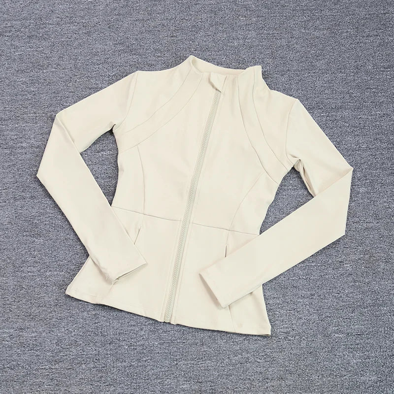 Women's Quick-Drying Sports Jacket – Breathable Zip-Up Yoga Running Fitness Top