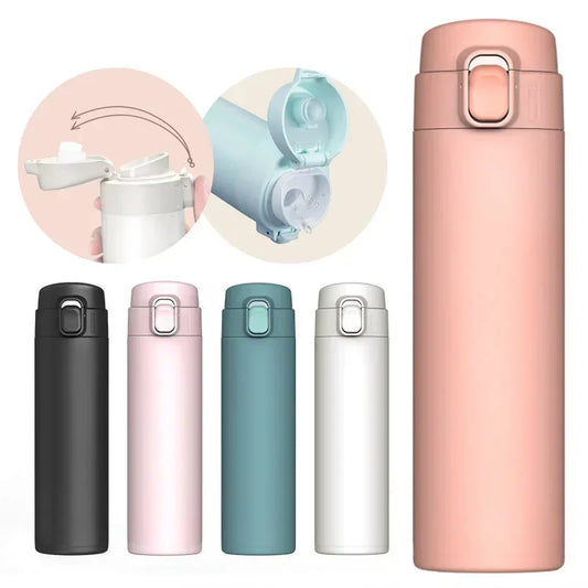 450ML Stainless Steel Thermos Water Bottle – Vacuum Insulated Mug for Hot and Cold Drinks