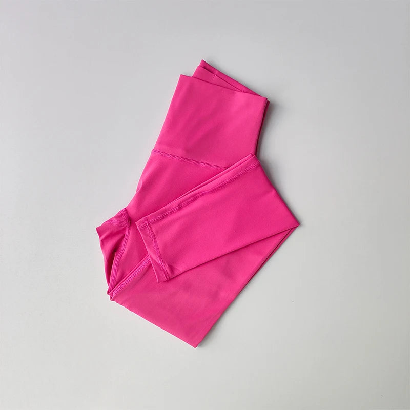 Women's High-Waist Seamless Pocket Yoga Pants – Fast-Drying Tight Leggings for Running & Fitness