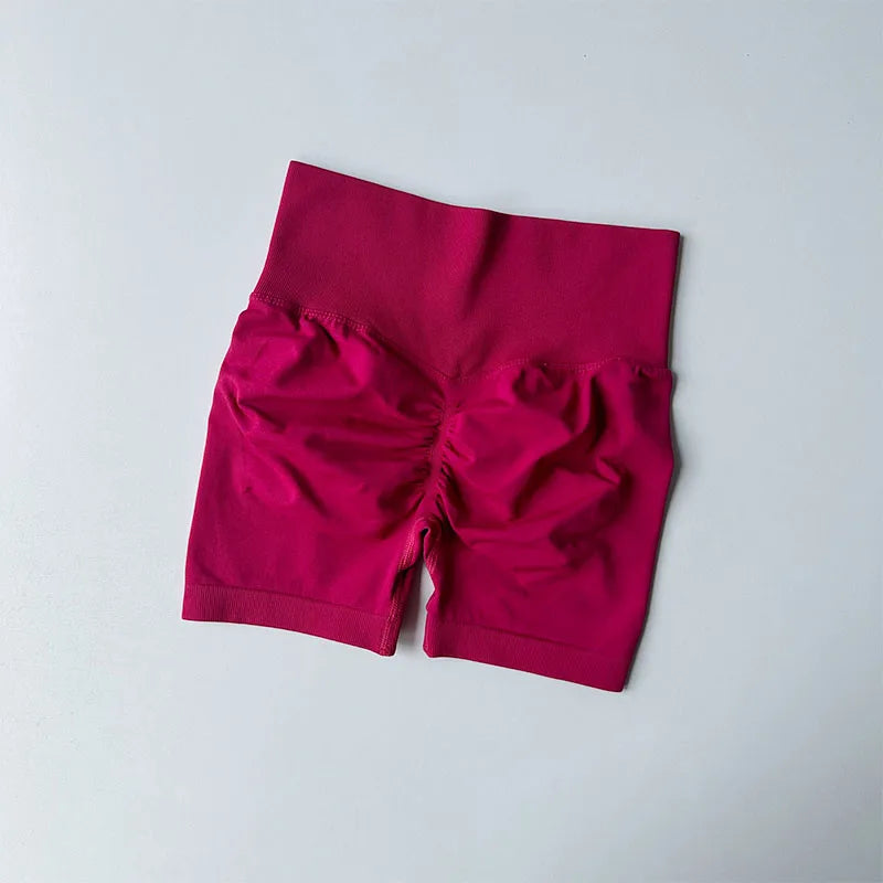 Women's High Waist Butt-Lift Sports Shorts – Breathable Tight Fit Running & Yoga Three-Point Pants