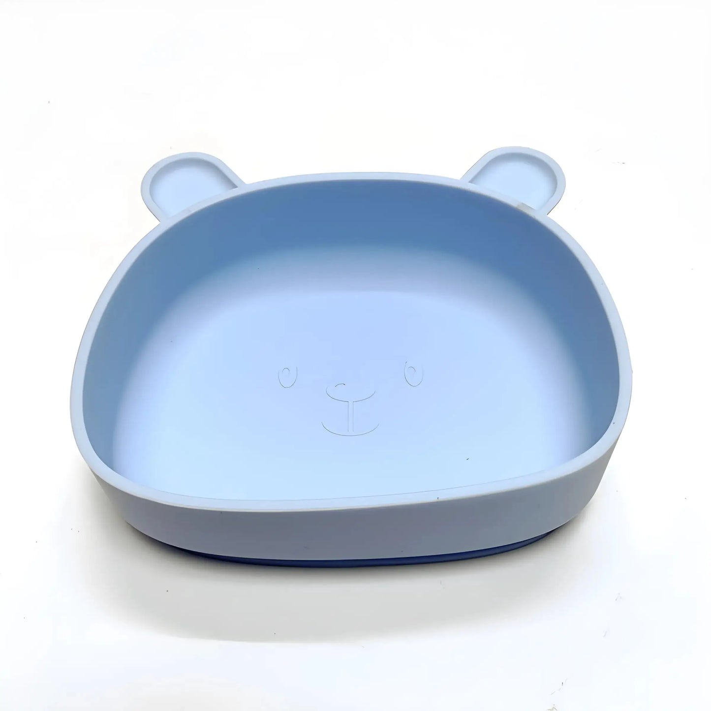Bear-Shaped Silicone Suction Plate for Babies – Anti-Scald, Fall-Proof Cartoon Dinner Bowl for Toddlers and Kids