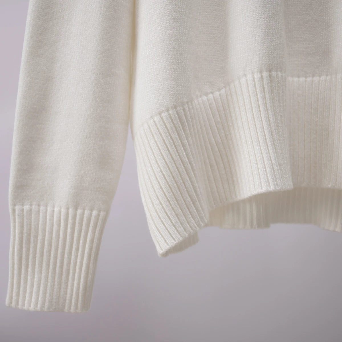 Women's Oversized Turtleneck Sweater – Thick Knit Casual Pullover for Autumn Winter