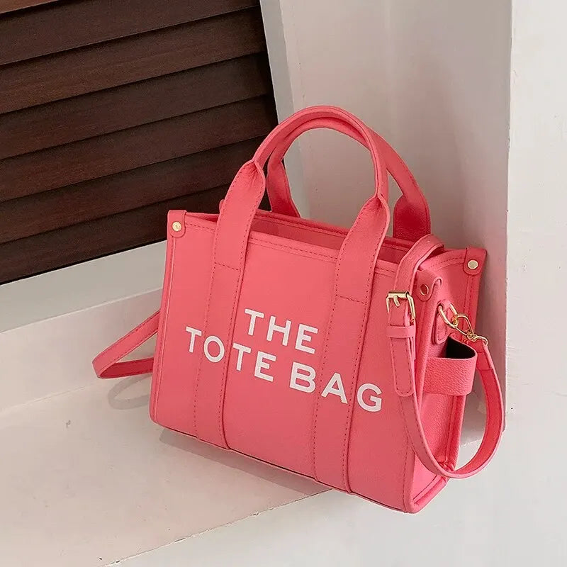 Women's Large Solid Tote Bag – Fashion Crossbody Handbag with Zipper Closure and Interior Compartment