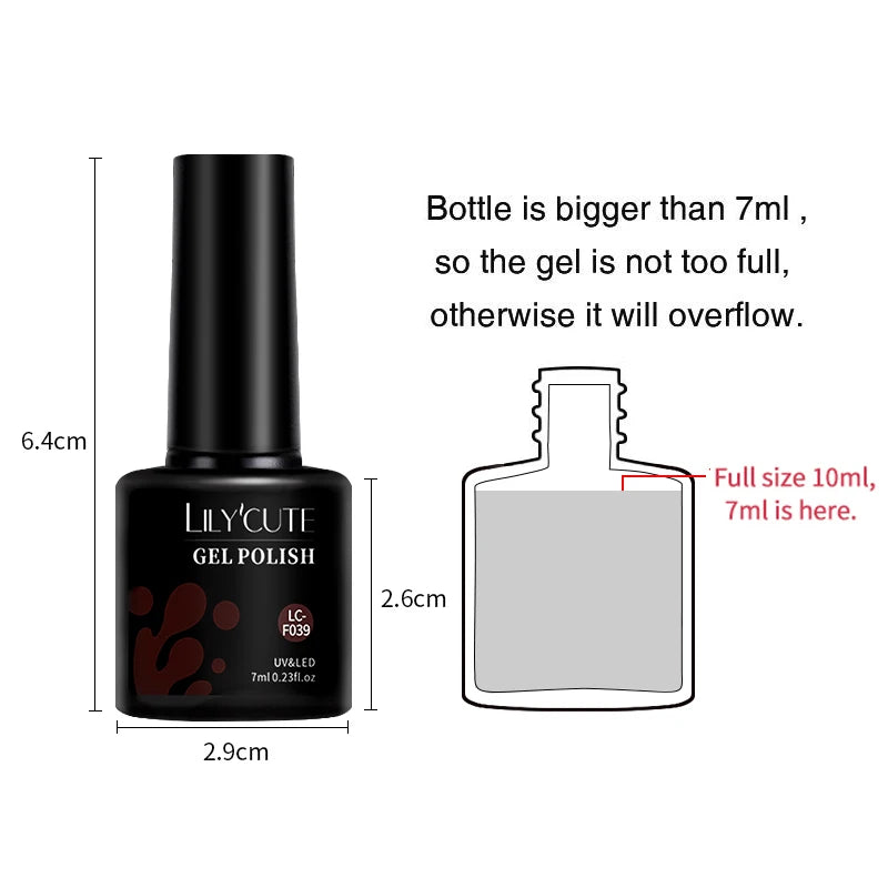 7ml Brown Earth Tone Gel Nail Polish – Coffee Color Series UV Soak-Off Varnish for Autumn & Winter
