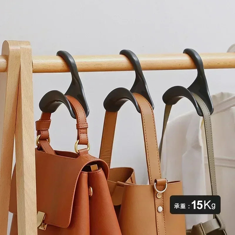 5-Piece Bag Hanger Hooks – Handbag, Hat, Scarf & Backpack Storage Rack for Wardrobe Organization