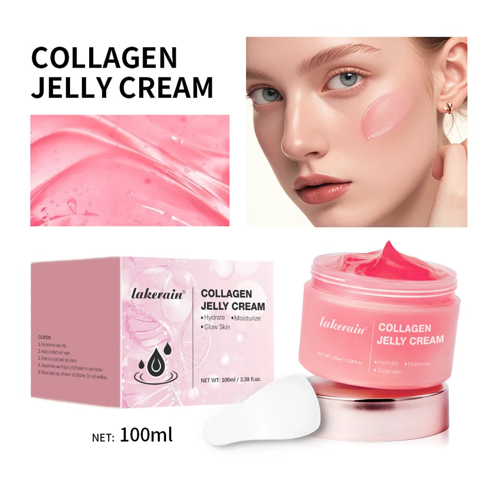 100ml Collagen Jelly Cream – Niacinamide Moisturizing Face Gel for Anti-Aging, Hydration & Firmness