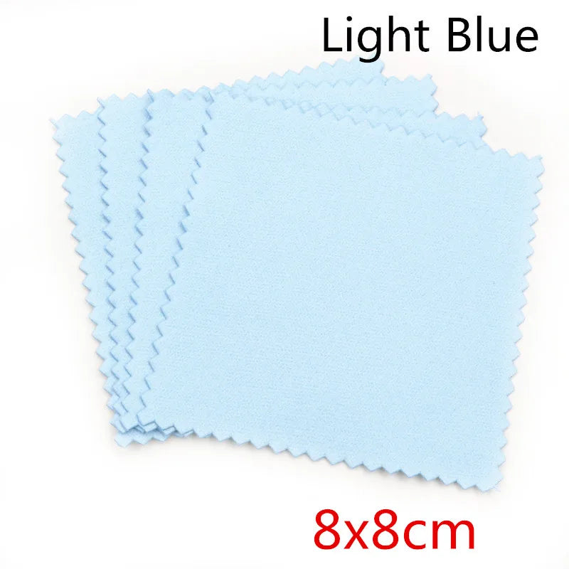 10pcs Silver Polishing Cloths – Soft Jewelry Cleaning Wipes for Silver, Gold, and Metal Accessories