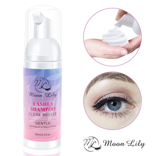 60ml Eyelash Shampoo – Gentle Foam Cleanser for Eyelash Extensions & Grafting