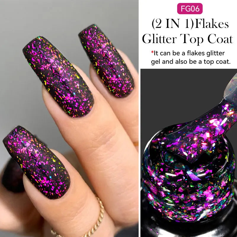 7ml Dynamic Reflective Cat Eye Magnetic Gel – Glitter Soak-Off Nail Polish with 3D Magnet Effect