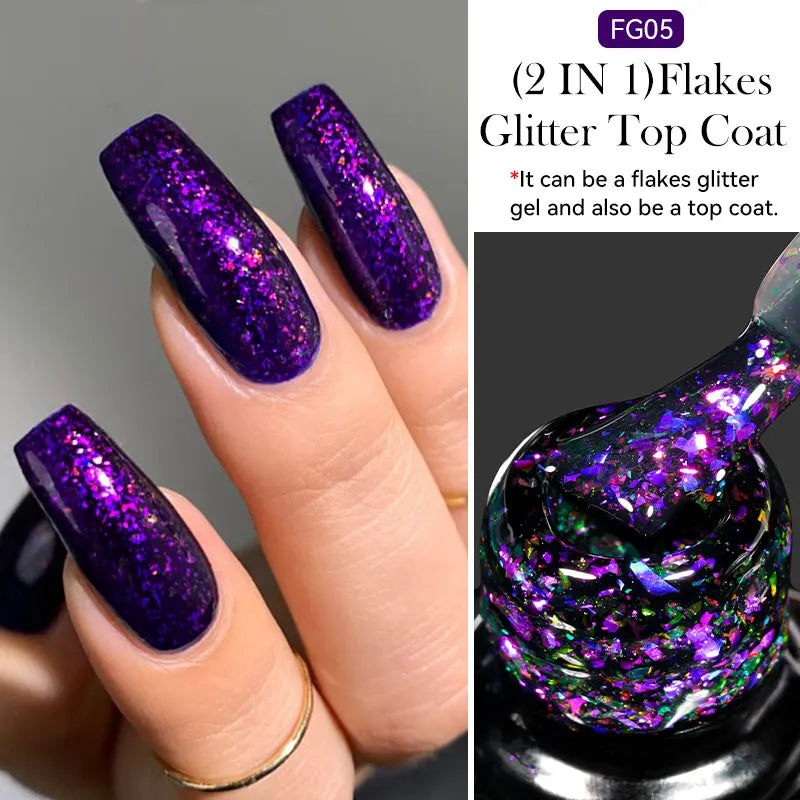 7ml Dynamic Reflective Cat Eye Magnetic Gel – Glitter Soak-Off Nail Polish with 3D Magnet Effect
