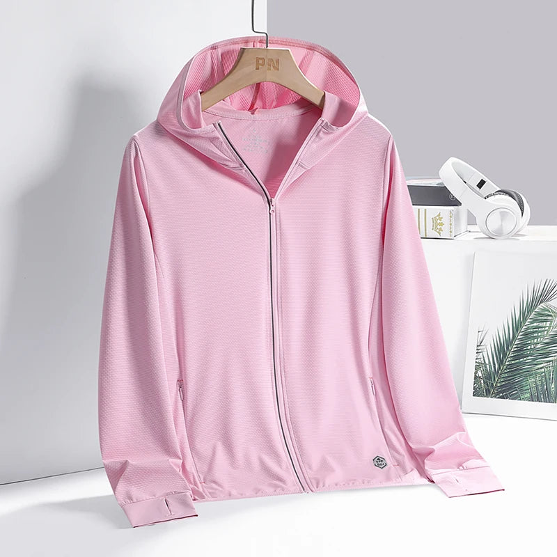 Unisex Summer UV Protection Jacket – Lightweight Breathable Hooded Sunscreen Outerwear