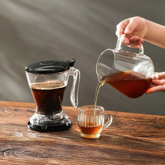 600ml Pour Over Coffee Dripper – Hand Brew Espresso Pot with Reusable Filter for Tea & Coffee