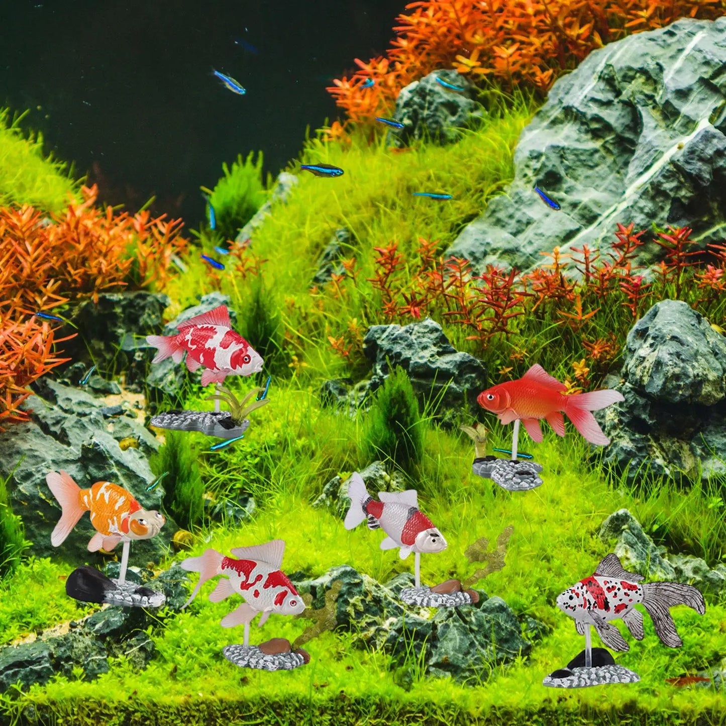 Aquarium Rockery Bridge Decoration – Multifunctional Resin Cave Ornament for Fish Tank Landscaping and Tabletop Aquatic Displays
