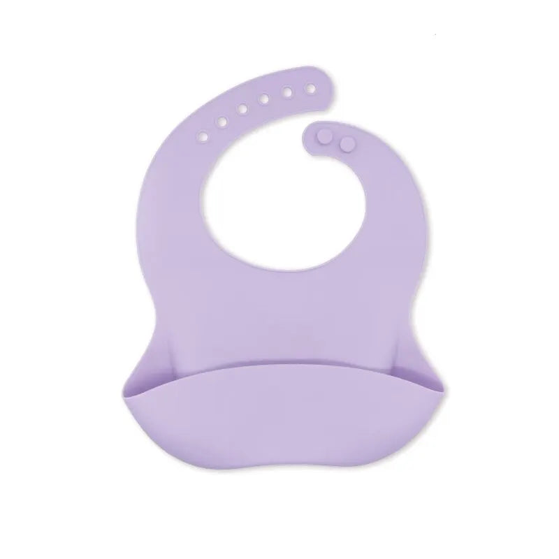 Waterproof Silicone Baby Bib – Adjustable Soft Cartoon Bib for Toddlers (1–3Y, Unisex)