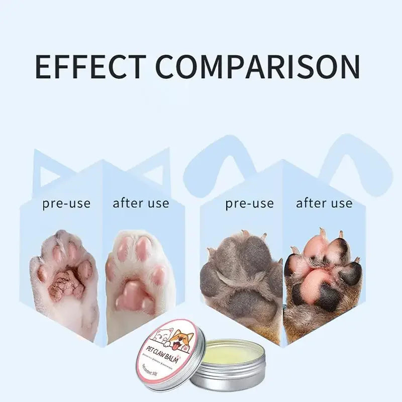 50g Pet Paw & Nose Balm – Moisturizing Cream for Cats & Dogs, Cracked Feet Repair & Protection