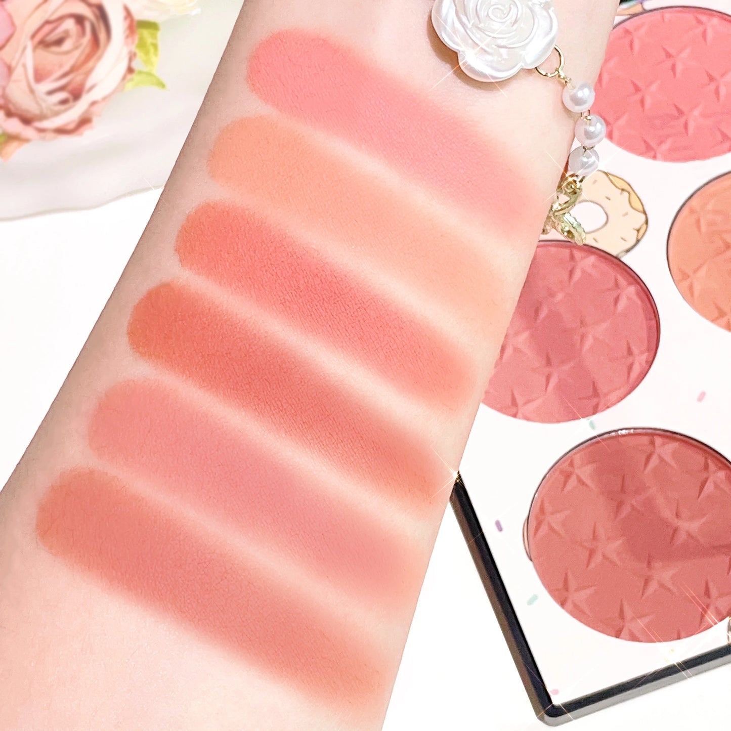 6-Color Matte Blush Palette – High Pigment, Long-Lasting Natural Cheek Colors for Daily Makeup