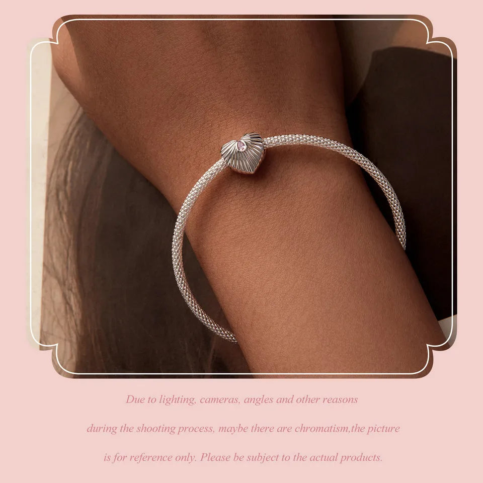 Sterling Silver Spiritual Heart Infinity Charm Bead – Fits Charm Bracelets, Lucky Symbol Jewelry for Women