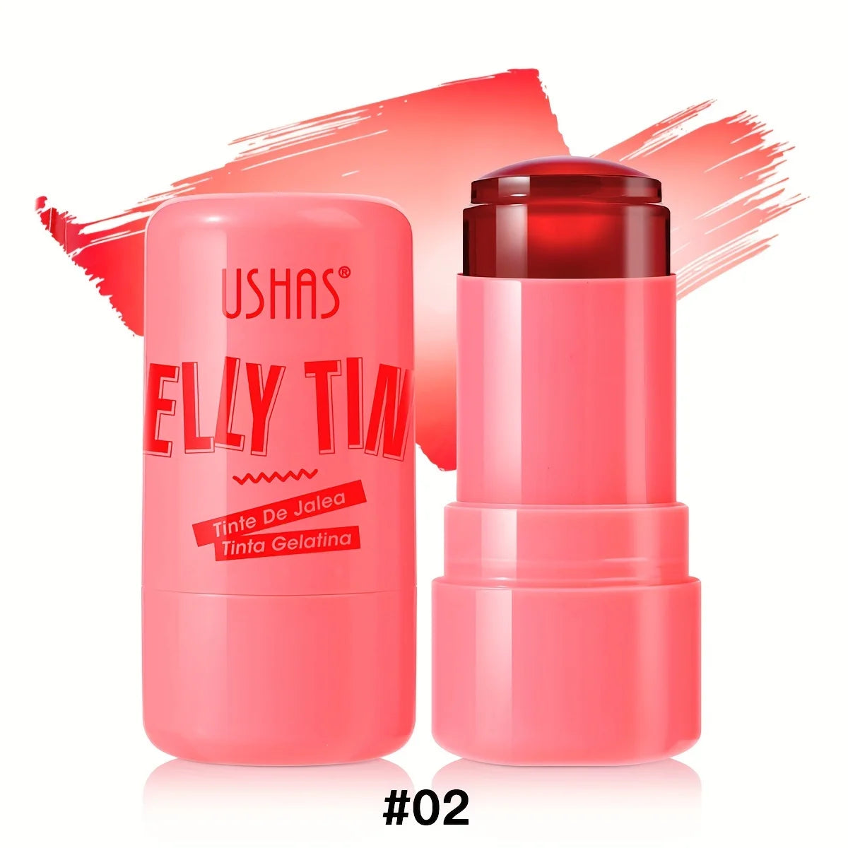 4-in-1 Jelly Blush Stick – Lip Balm, Blush, Eyeshadow & Gloss Multi-Use Makeup