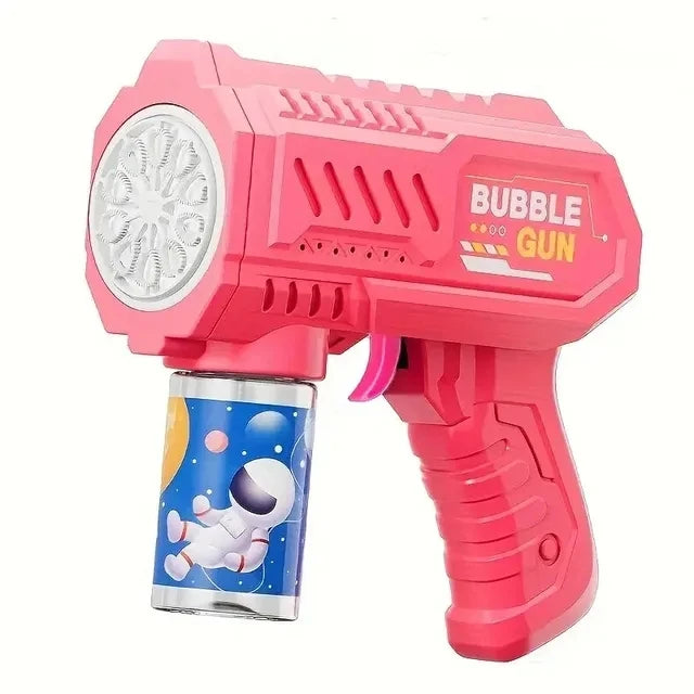 Unicorn Bubble Gun Toy – Electric Light-Up Bubble Machine for Kids, Summer Outdoor Soap Blower